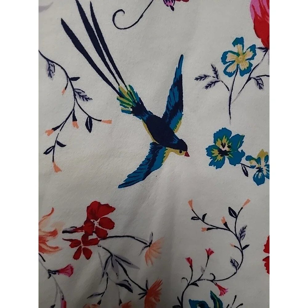 Old Navy Skirt Womens Size XXL 16 White Boho Floral Fairy Mini Summer